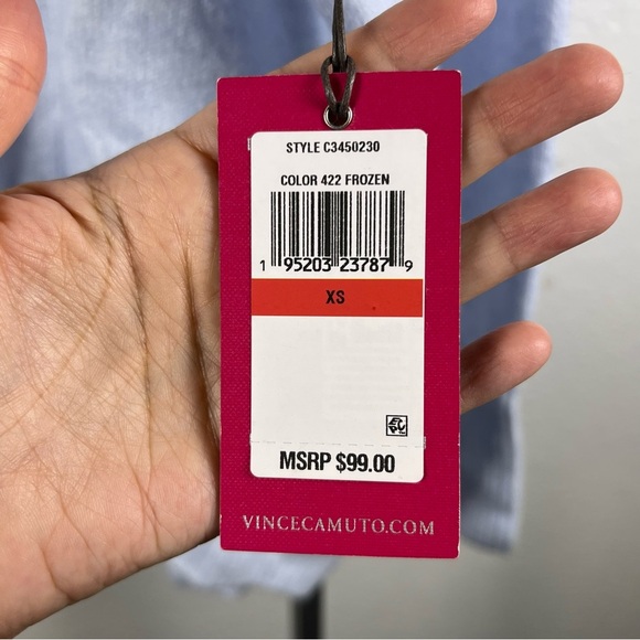 Vince Camuto Light Blue Crew Neck Sweater Size XS - Picture 5 of 9